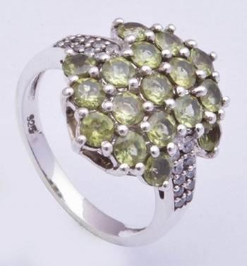 Silver Peridot   Rings 1