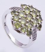 Silver Peridot   Rings