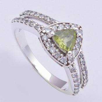 Silver Rings With Peridot Gemstone Rings 1