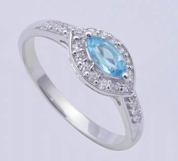 Sterling Silver Topaz Gemstone  Rings 1