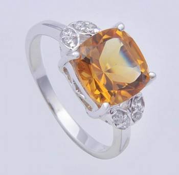 Silver Citrine Rings 1