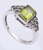 Silver Peridot   Rings