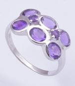Silver Amethyst   Rings