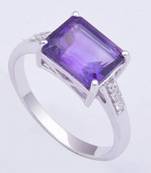 Silver Amethyst   Rings