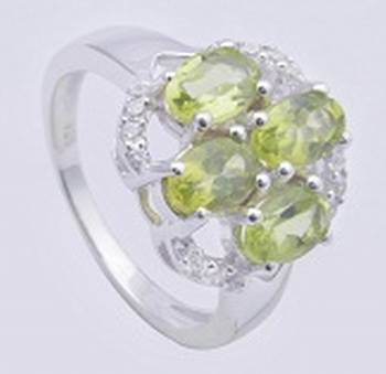Silver Peridot   Rings 1