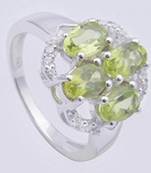 Silver Peridot   Rings