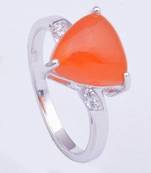 Silver Carnelian Rings