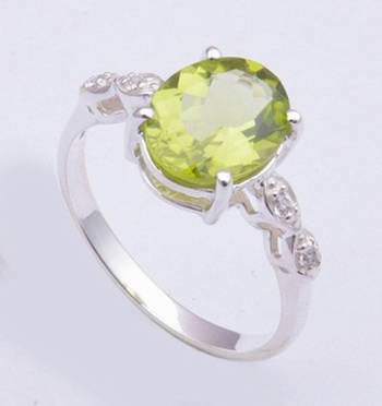 Silver Peridot   Rings 1