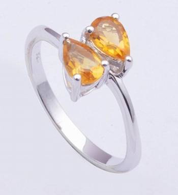 Citrine Gemstone Ring In 925 Sterling Silver Rings 1