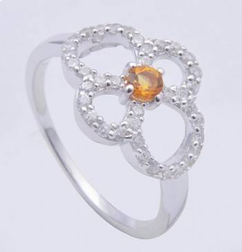 Silver Citrine Rings 1