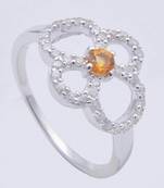 Silver Citrine Rings