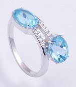 Silver Topaz   Rings