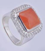 Silver Carnelian Rings
