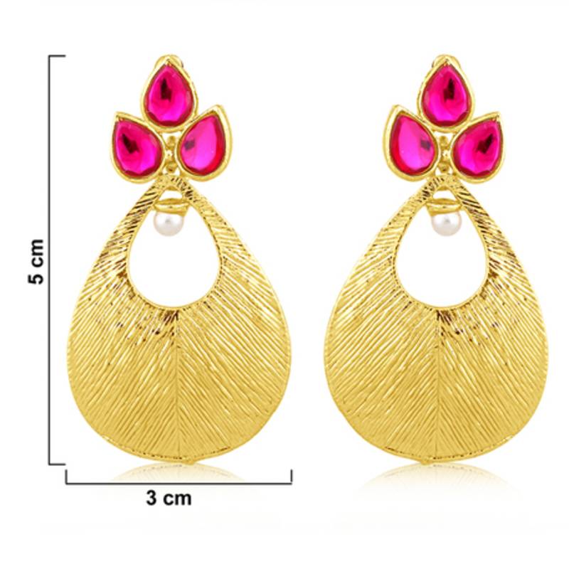 High Gold Multi Metal Earring