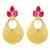 High Gold Multi Metal Earring