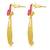 High Gold Multi Metal Earring