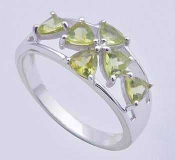 Silver Peridot   Rings 1
