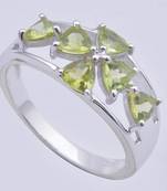 Silver Peridot   Rings