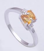 Silver Citrine Rings