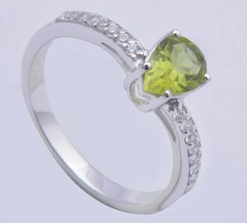Silver Peridot   Rings 1