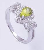Silver Peridot   Rings