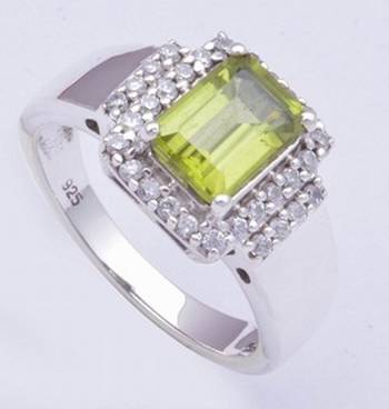 Silver Peridot   Rings 1