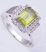Silver Peridot   Rings
