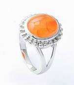 Silver Carnelian Rings
