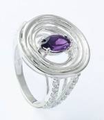Silver Amethyst   Rings