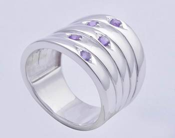 Silver Amethyst   Rings 1