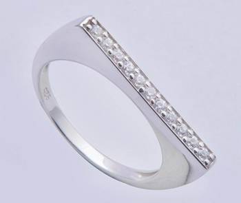 Silver Cubic Zirconia Rings 1