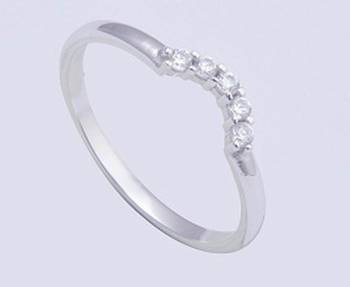 Silver Cubic Zirconia Rings 1