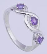 Amethyst Gemstone Ring, February Birthstone Ring