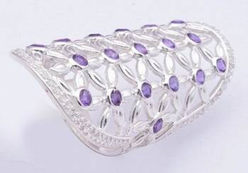 Amethyst Gemstone Rings, 925 Sterling Silver Rings 1