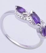 Silver Rings, Amethyst Gemstone Rings