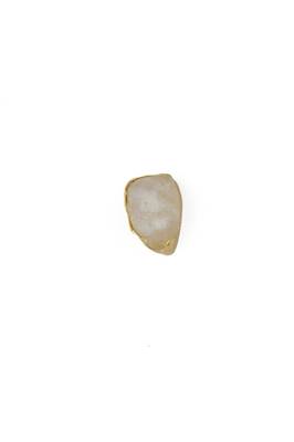 Golden Earrings with White Moon Stone 2