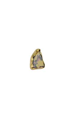 Golden Earrings with Yellow Copper Bhatti Stone 2