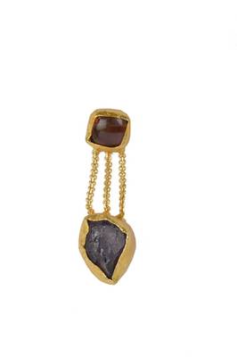 Labradorite,Amethyst with Golden Earrings 2