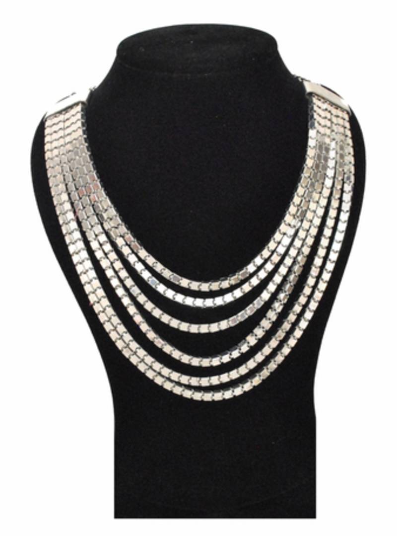 The Bling NecklaceSilver Fashionography 1216655