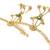 Jodha style kundan ruby emerald gold plated fashion jewelry hath phool slave bracelet