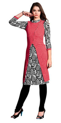 Multicolor Georgette Printed Stitched Kurti 1