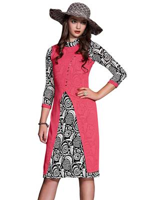 Multicolor Georgette Printed Stitched Kurti 2