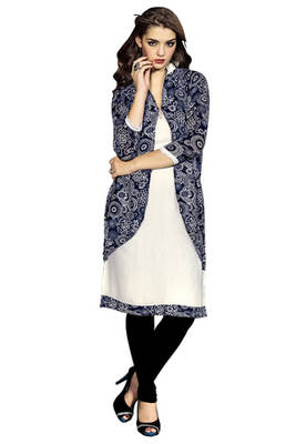 Multicolor Georgette Printed Stitched Kurti 1