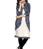 Multicolor Georgette Printed Stitched Kurti