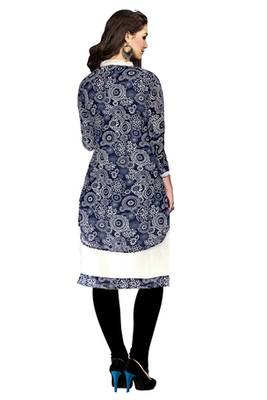 Multicolor Georgette Printed Stitched Kurti 2