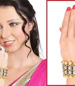 New Elegant Designer Wear With Pearl For Party With Gold Finishing Bracelet
