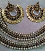 Designer Black colour Anklets & Black colour Ram Leela Earings
