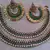 Designer Green colour  Anklets with Green colour Earings 