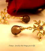 Snowflakes with Smoky Quartz (OJGG09)