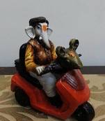 Ganesha Riding Bike